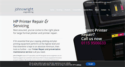 Desktop Screenshot of hpplotterrepair.co.uk
